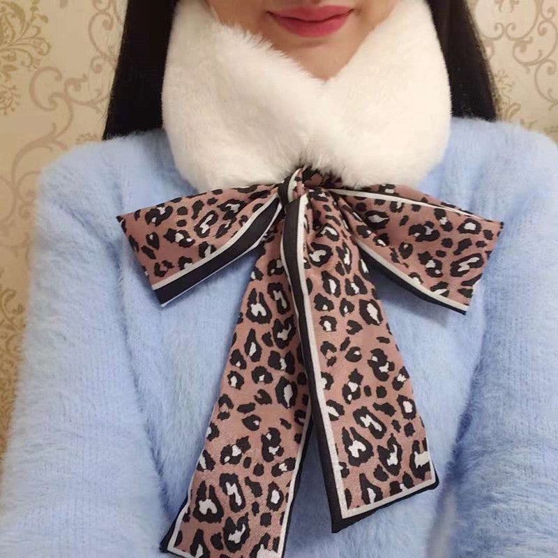秋冬新款毛毛披肩仿皮草狐狸毛獭兔毛女士围脖围巾大衣假领子丝巾