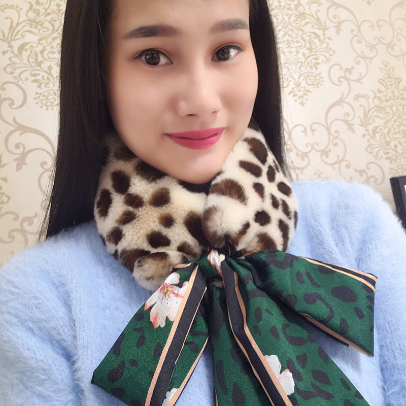 秋冬新款毛毛披肩仿皮草狐狸毛獭兔毛女士围脖围巾大衣假领子丝巾