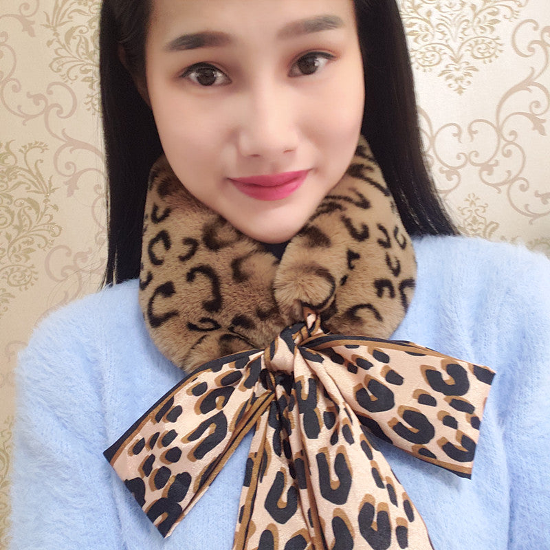 秋冬新款毛毛披肩仿皮草狐狸毛獭兔毛女士围脖围巾大衣假领子丝巾